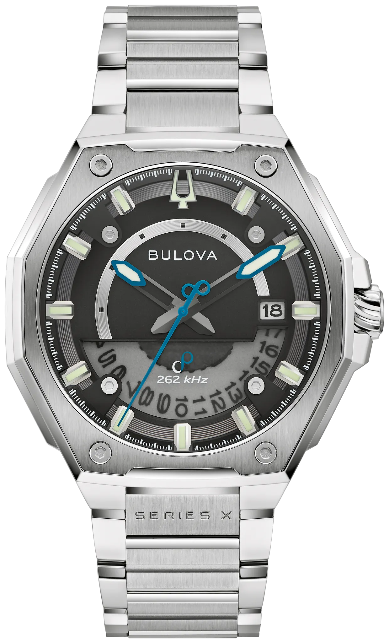 Black Dial Stainless Steel Bracelet Series X 98B456 | Bulova